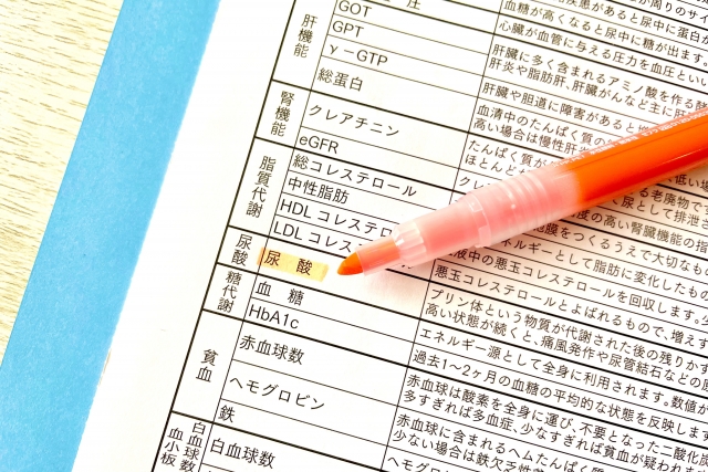 尿酸値が高いと痛風が起こることも